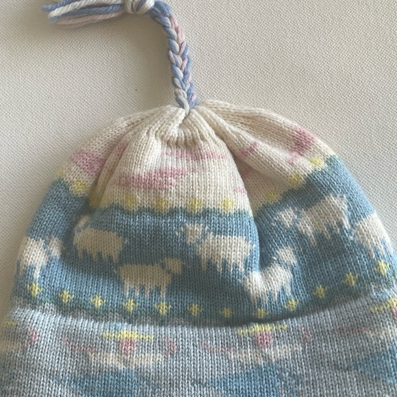Mountain Ladies & Ewe Pink and Blue Wool Beanie / Hat  USA - Picture 5 of 7